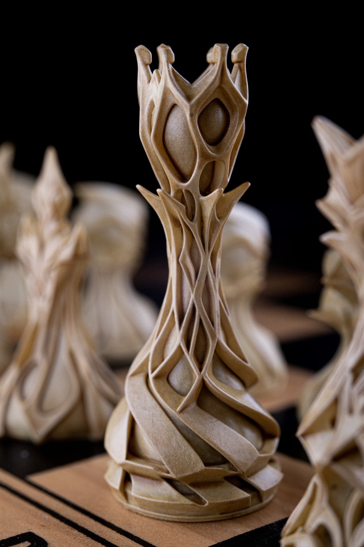 Chess Set, Full sculpted chess set