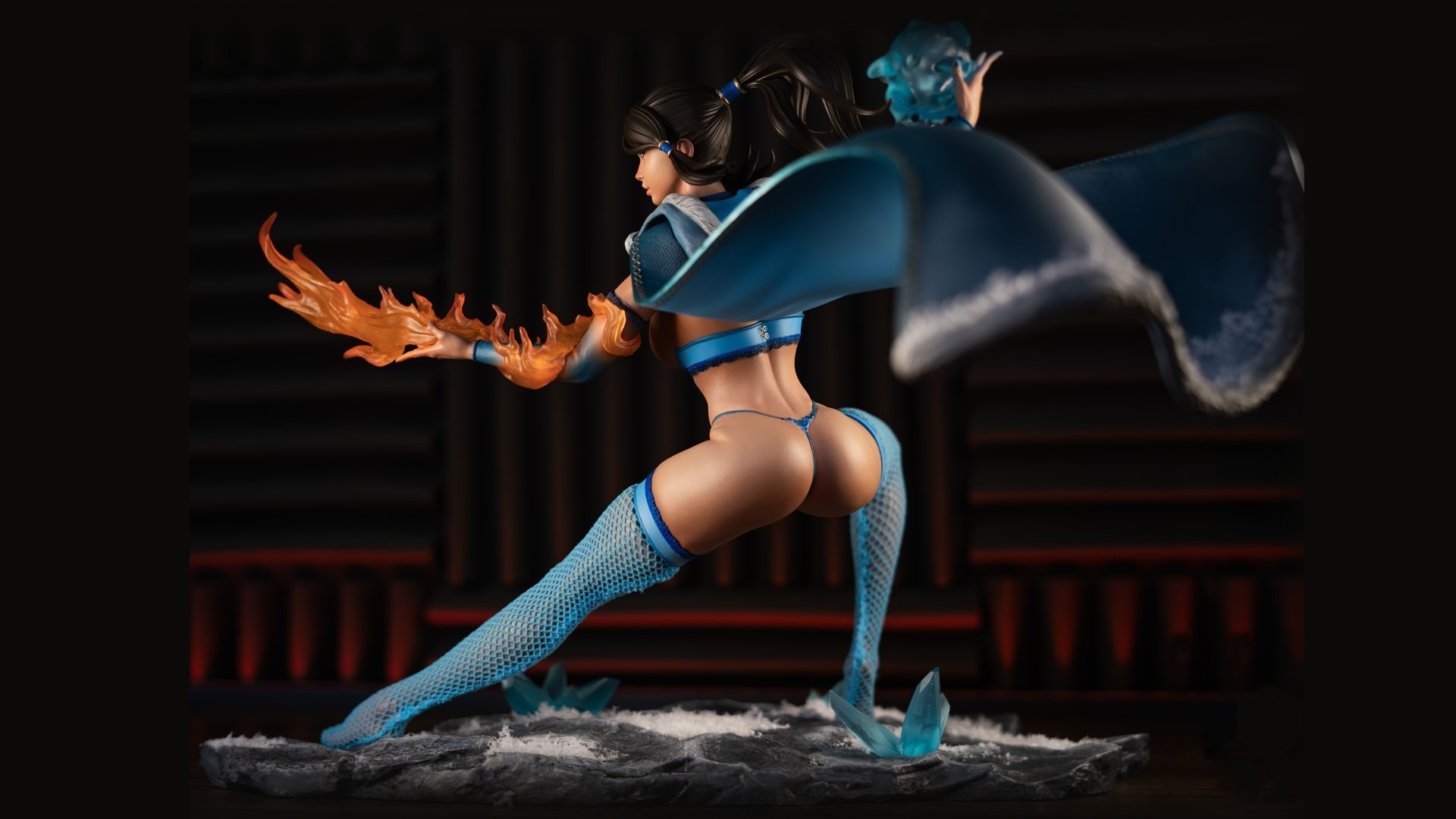 Ember, finished hand-painted figure